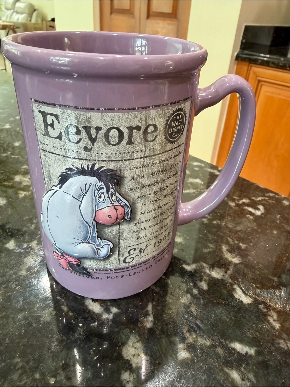 Disney Eeyore Ceramic Mug - Lavender Purple